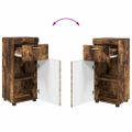 vidaXL Sada kúpeľňového nábytku TULUM 4 ks Dymová dub 60 x 34 x 63 cm