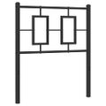 vidaXL Kovové náhradné čelo postele čierne 80 cm