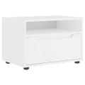 vidaXL TV skrinka VISNES biela 60x40x38 cm, drevo