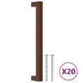 vidaXL Rukoväte na skrinku 20 ks bronzové 192 mm nehrdzavejúca oceľ