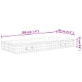 vidaXL Taštičkový pružinový matrac stredne tvrdý 90x200 cm