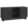 vidaXL TV skrinka 102 x 34,5 x 50 cm Čierna Kompozitné drevo