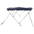vidaXL Strieška Bimini s 3 oblúkmi a stenami 183x(185-198)x137 cm
