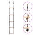 vidaXL 5-stupňový rebrík 210 cm masívne borovicové drevo