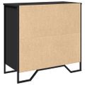 vidaXL Komoda čierna 78x35,5x74,5 cm kompozitné drevo