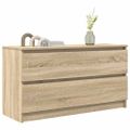 vidaXL TV skrinka Dub Sonoma 100x35x54 cm Konštrukcia dreva