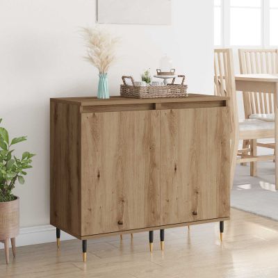 vidaXL Servírovacia skriňa 2 pcs Remeselný dub 40 x 35 x 70 cm