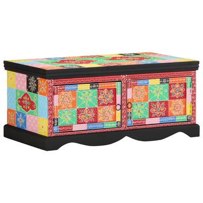 vidaXL Konferenčný stolík Viacfarebný 90x50x40 cm Masívne drevo Mango
