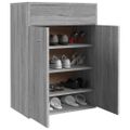 vidaXL Botník sivý dub sonoma 60x35x84 cm spracované drevo