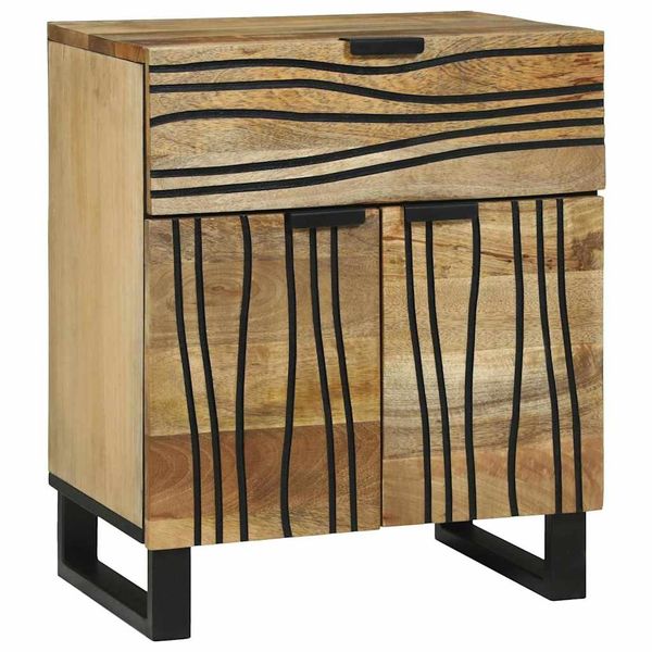 vidaXL Nočný stolík Prírodná 50 x 33 x 60 cm Kompozitné drevo