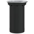 vidaXL Vonkajšie zemné svetlo okrúhle čierne 10,5x10,5 cm liaty hliník