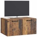 vidaXL Nástenná TV skrinka Staré drevo 59,5 x 41 x 30 cm