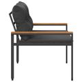 vidaXL Vonkajšia lavička 2 -Seater 116 x 67,5 x 72 cm polyratan