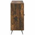 vidaXL Servírovacia skriňa Dymový dub 89 x 34,5 x 80 cm