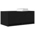 vidaXL TV stolíky 2 ks dub čierne 60x31x25,5 cm kompozitné drevo