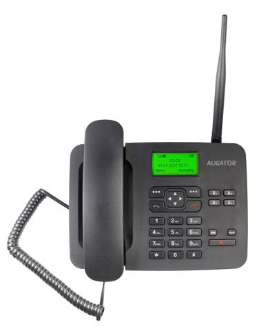 ALIGATOR T100 Stolný telefón na simkartu Black