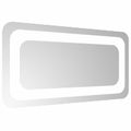 vidaXL Zrkadlo do kúpeľne s LED Priehľadná 40 x 20 cm tvrdené sklo