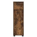 vidaXL Kúpeľňová skriňa Dymová dub 30,5 x 30 x 101 cm Kompozitné drevo