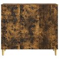 vidaXL Servírovacia skriňa Dymový dub 89 x 34,5 x 80 cm