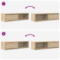 vidaXL TV skrinky 2 ks Dub sonoma 100x31x25,5 cm Engineered Wood