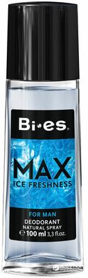 BI-ES MAX ICE FRESHNESS pánsky parfumovaný dezodorant v skle 100ml