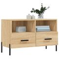 vidaXL TV skrinka dub sonoma 80x36x50 cm spracované drevo