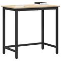 vidaXL stôl Sonoma dub 100 x 50 x 76,5 cm Inžinierske drevo a oceľ