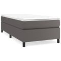 vidaXL Posteľný rám s boxspringom sivý 80x200 cm umelá koža