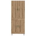 vidaXL Highboard 2 ks Remeselný dub 69,5 x 34 x 180 cm