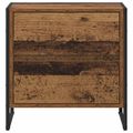 vidaXL Nočný stolík 2 ks Staré drevo 50 x 39.5 x 50 cm