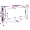 vidaXL Otočné a sklopné okno do suterénu RISOR 120 x 60 cm PVC a sklo