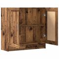vidaXL Knižnica staré drevo 82,5x30,5x80 cm kompozitné drevo