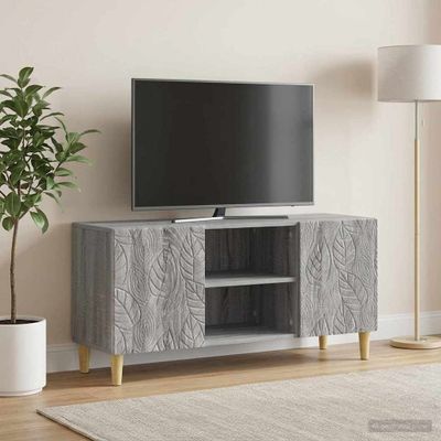 vidaXL TV skrinka 102 x 34,5 x 50 cm Sivý Sonoma Kompozitné drevo