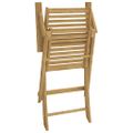 vidaXL Skladacie stoličky 2 ks 54,5x61,5x86,5 cm Masívne drevo akácia