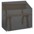 vidaXL Kryt na záhradnú lavicu 8 očiek 130x70x70/88 cm polyetylén