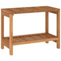 vidaXL Príručný stolík do kúpeľne 60x30x45 cm, tíkový masív