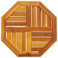 vidaXL Stolová doska 50x50x2 cm osemuholník masívna akácia