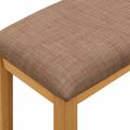 vidaXL Jedálenská lavička 95 x 32 x 45 cm Masívne dubové drevo Sivá