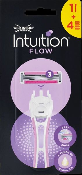 W950106000 Wilkinson Intuition Flow Hybrid dámsky holiaci strojček, 4 hlavice