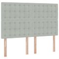 vidaXL Postel s úložným prostorem a matrací Svetlosivá 140 x 190 cm
