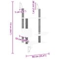 vidaXL Nástenné škrabadlo pre mačky tmavosivé 153 cm