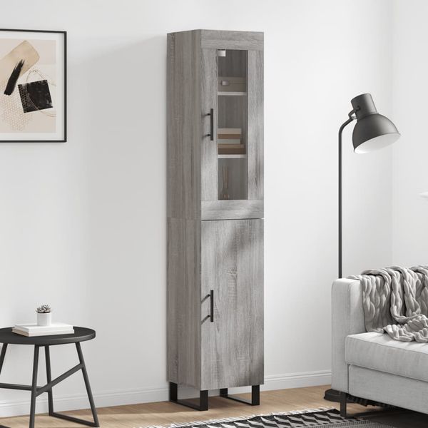 vidaXL Vysoká skrinka dub sonoma 34,5x34x180 cm spracované drevo
