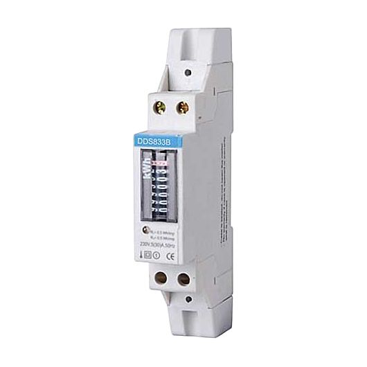 Elektromer jednofázový analogový na DIN lištu analogový DDS833B