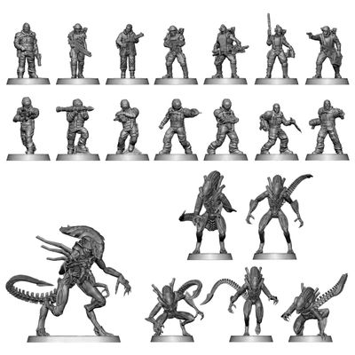 Sada figuriek Alien RPG - Operation Leading Edge