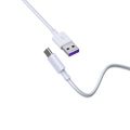 Devia kábel Shark EC306 USB - USB-C 1,5 m 5A biela