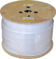 Kábel koaxiálny Televes 413912 Cu / 500m / 6,9 mm / biely / bezhalogénový / ClassA++