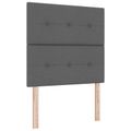 vidaXL Posteľ boxspring s matracom Tmavosivá 80 x 200 cm Látka