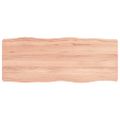 vidaXL Stolová doska svetlohnedá 100x40x(2-6)cm ošetrený masív hrany