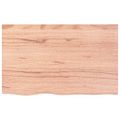 vidaXL Stolová doska bledohnedá 80x50x(2-6) cm ošetrený masívny dub
