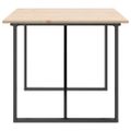 vidaXL Jedálenský stolík v tvare O 180x90x75 cm borovica a oceľ
